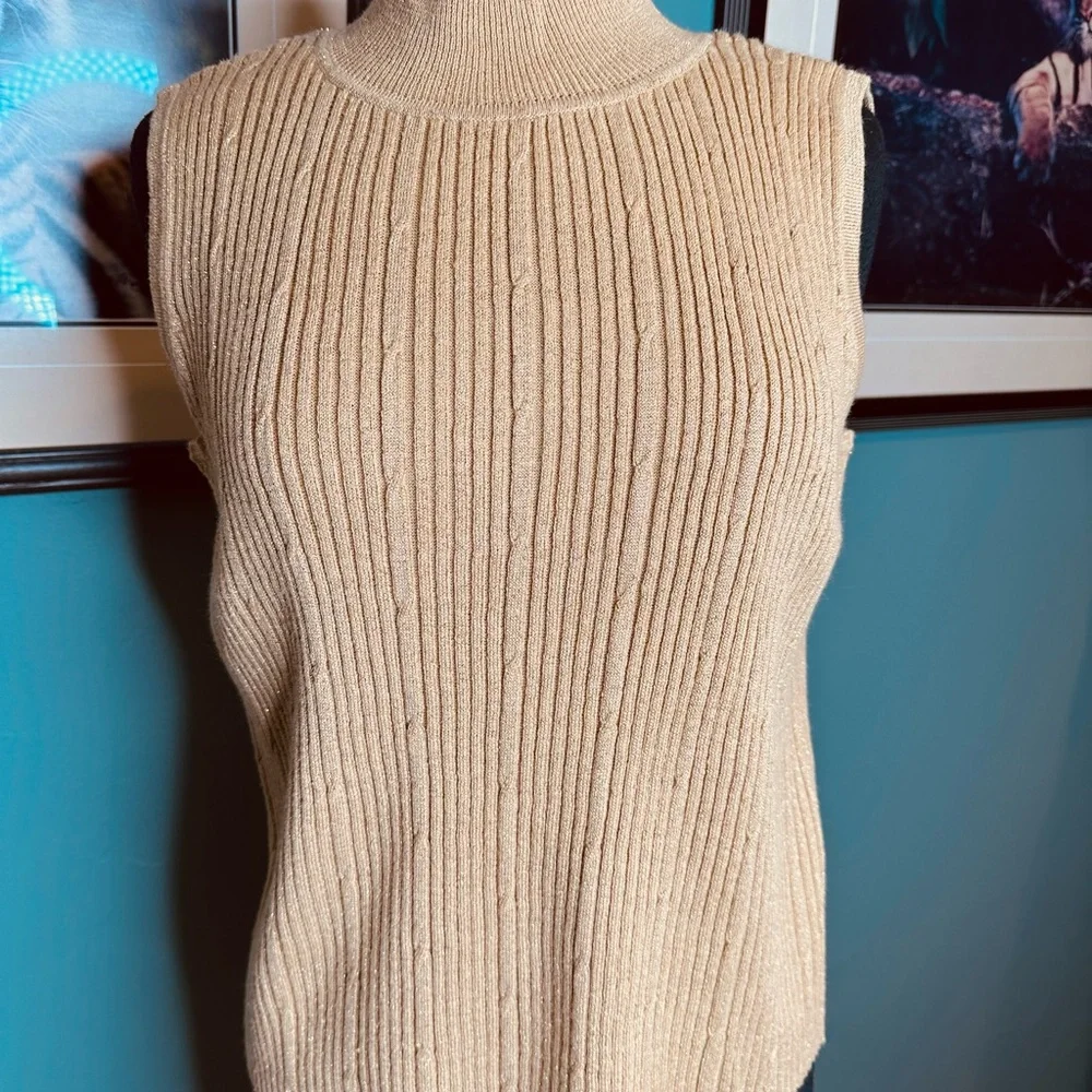 Moonlight Bay Sleeveless Ribbed Knit Sweater Vest size XL